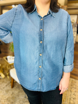 PLUS- DENIM DAISY