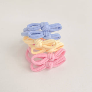 Seamless Knotted Bow Hair Ties (Set of 6)