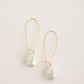 Natural Pearl Minimalist Threader Earrings