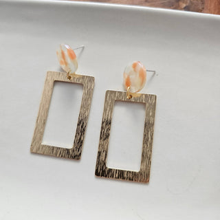 ORANGE DREAM GOLD EARRINGS