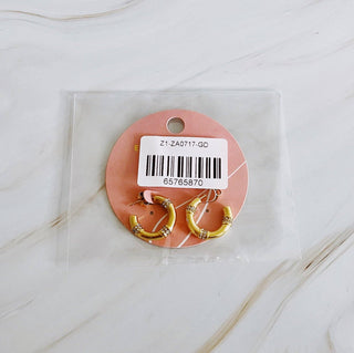 LOVELY BAMBOO SPARKLE EARRINGS