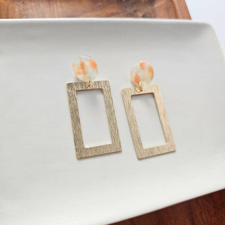 ORANGE DREAM GOLD EARRINGS