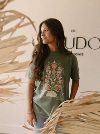 HOPE DWELLS HERE GRAPHIC TEE