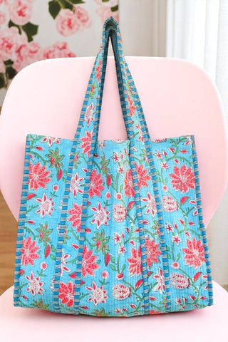 MAXINE FLORAL TOTE BAG
