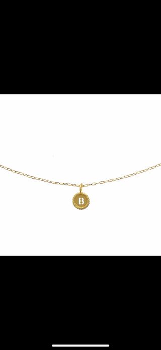 GOLD INITIAL NECKLACE