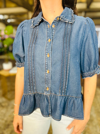 DENIM PEPLUM