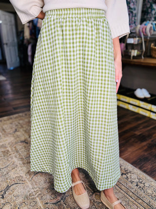 CLOVER GINGHAM MIDI