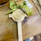 HAND BRUSHED GOLD WOODEN CROSS