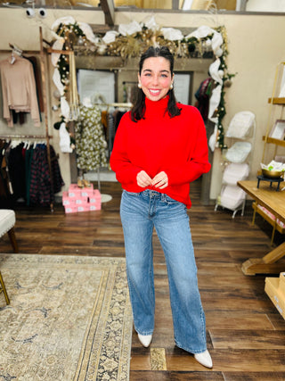 DIAGONAL RIBBED SWEATER