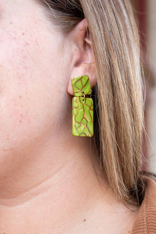 ARMY GREEN EARRINGS