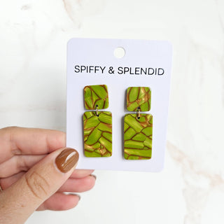 ARMY GREEN EARRINGS