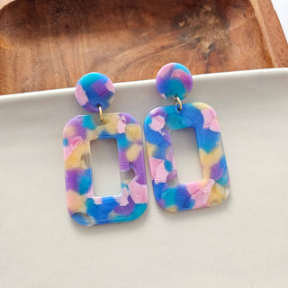 WATERCOLOR PINK EARRINGS