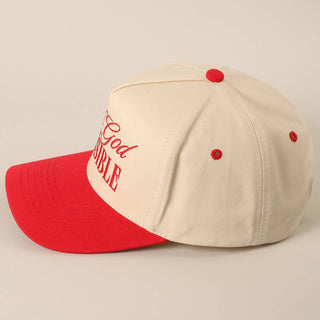 WITH GOD ALL THINGS ARE POSSIBLE CAP