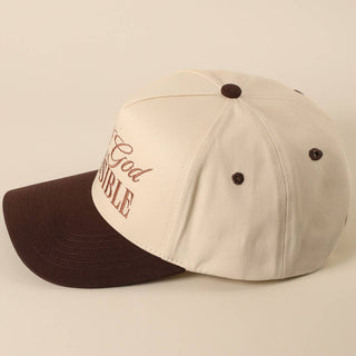 WITH GOD ALL THINGS ARE POSSIBLE CAP