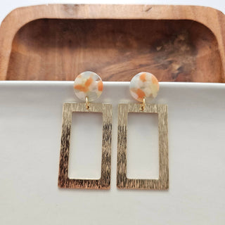 ORANGE DREAM GOLD EARRINGS