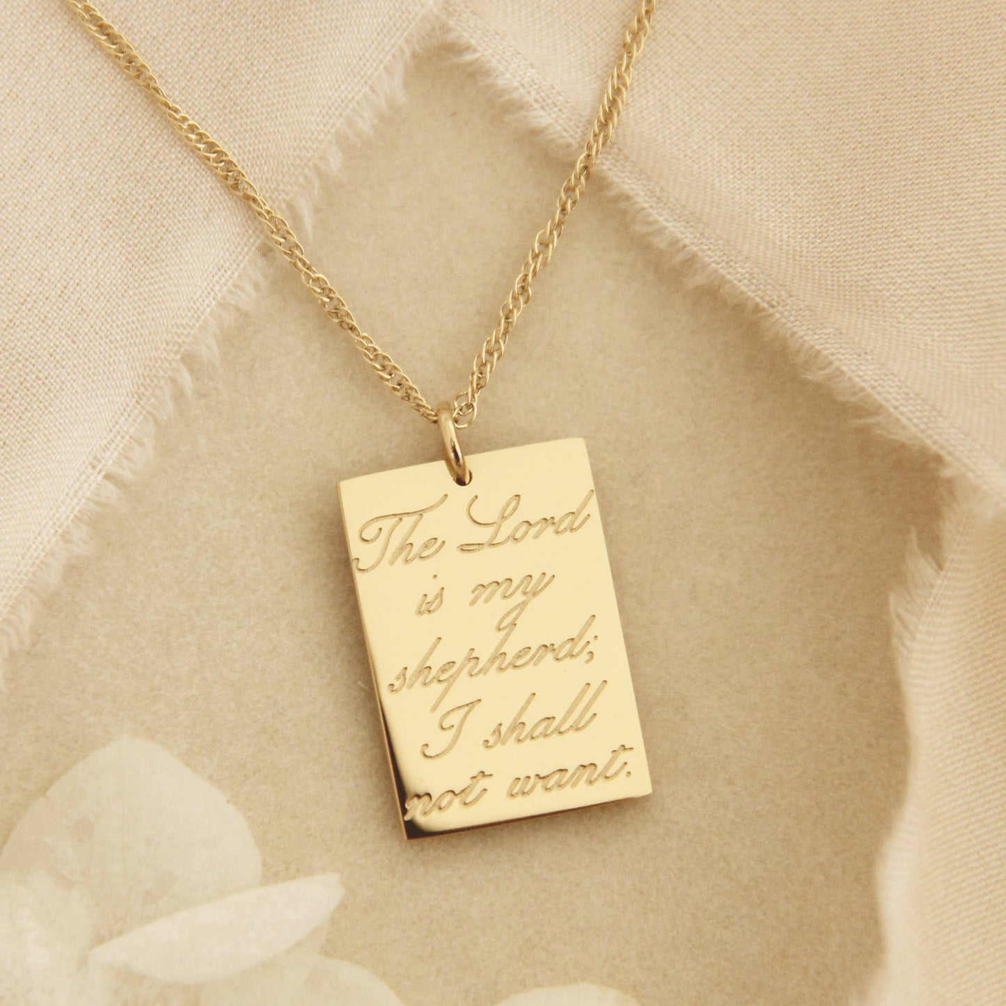 Psalm 23:1 Necklace, The LORD Is My Shepherd