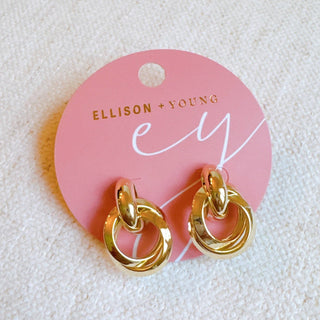 GOLD KNOCKER EARRINGS