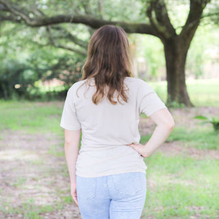 Easy Tiger V-Neck T-Shirt.