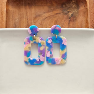 WATERCOLOR PINK EARRINGS