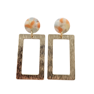 ORANGE DREAM GOLD EARRINGS