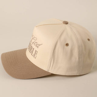 WITH GOD ALL THINGS ARE POSSIBLE CAP
