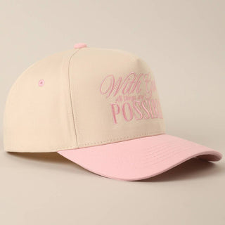 WITH GOD ALL THINGS ARE POSSIBLE CAP