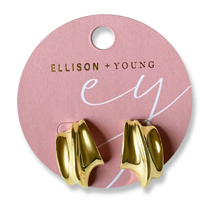 KELLY GOLD HOOP EARRINGS