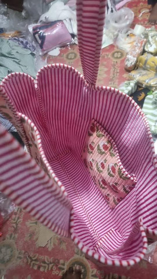 CIDER BLOOM SCALLOPED TOTE *PREORDER*